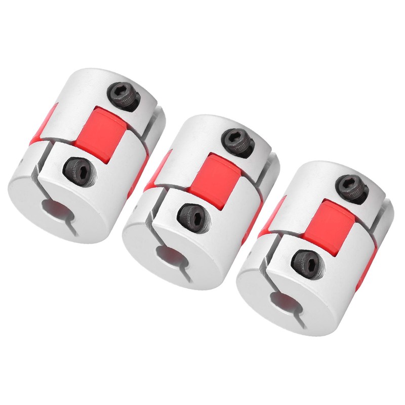 3Pcs Flexible Coupler Aluminum Alloy Ball Screw Coupling Kit Motor