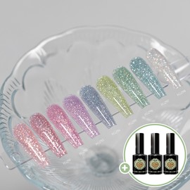 From the Nail Honor Reflective Glitter Gel 9-piece set / 프롬더네일 오네르 반사글리터젤 9종 세트