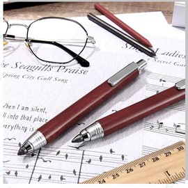 Nagoyuki Mechanical Pencil Case 5.6 mm 2 Mechanical Automatic Graphite Pencil Carpenter's Pencil 4 Refill Pencil with Sharpener