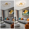 Vloitgol Modern LED Ceiling Light, 4 Rings LED Dimmable Flush