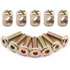 15 Sets Furniture Bolt Nut Set M6 Hex Socket Cap