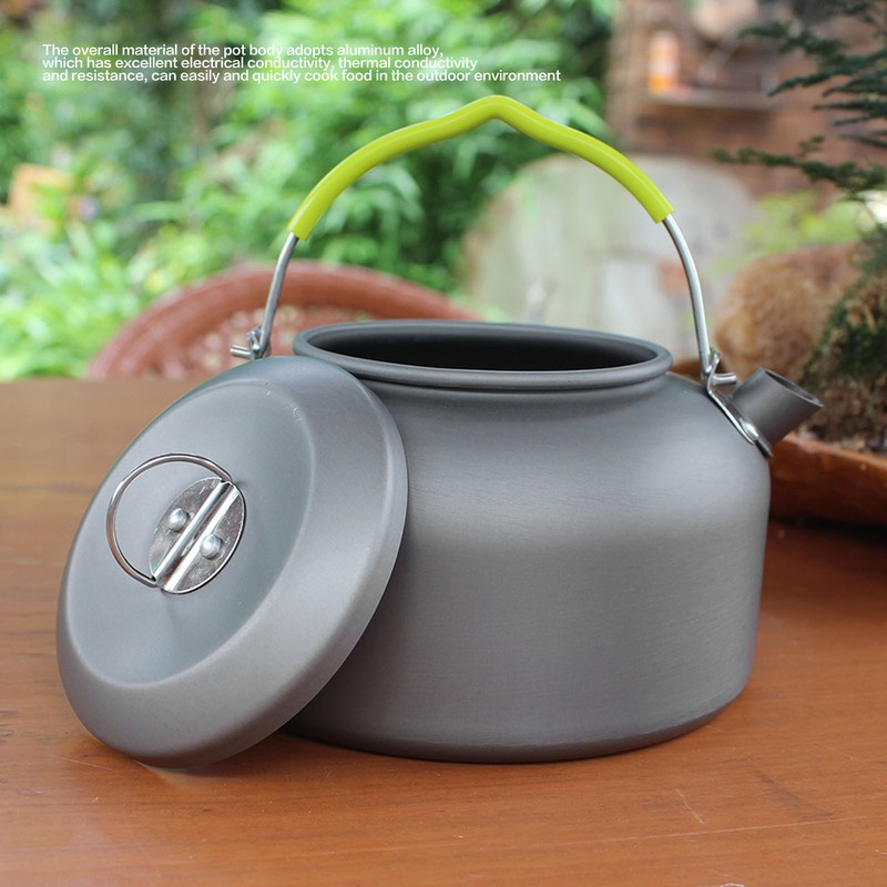 1.3L Camping Kettle Aluminum Alloy Anodizing High Temperature Resistant Heat