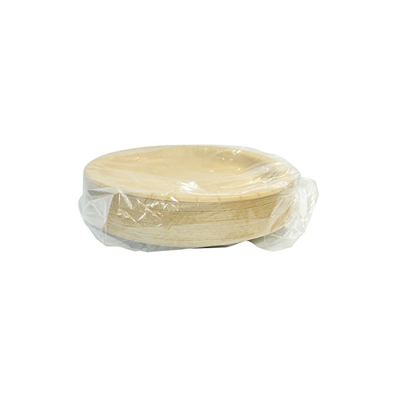 Strong P2250MZ Paper Plates, Misarashi Brown, 8.7 inches (22 cm),