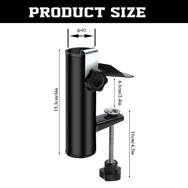 xlwen Terrace Umbrella Clip 1 Piece Balcony Umbrella Clamp, Patio