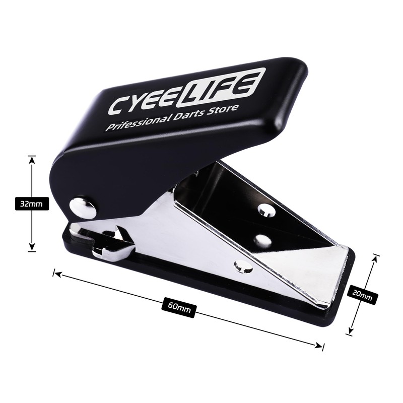 CyeeLife Dart Flight Hole Punch with 100 Metal O Rings,