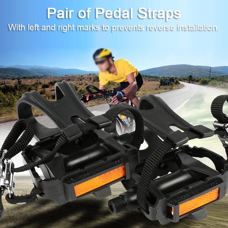 Bicycle NonSlip Pedal Straps Road Bike Pedals Bearing Pedal Binding