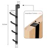 niffgaff Black Door Hooks for Hanging - Coat Hooks Door,