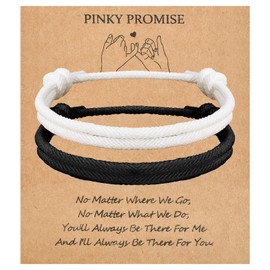 VU100 Couples Gifts, Matching Couples Bracelets Gifts for Him and Her Long Distance Relationship Bracelet Christmas Birthday Anniversary Valentines Day Gifts for Boyfriend Girlfriend Wife Husband