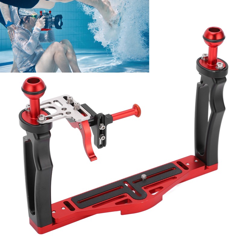 Dual Handle Tray Stabilizer Rig Diving Underwater Camera Housing Tray