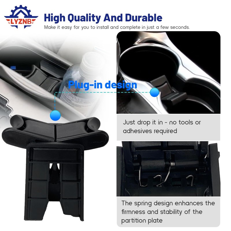 Center Console Cup Holder Insert Divider fit for Toyota Camry