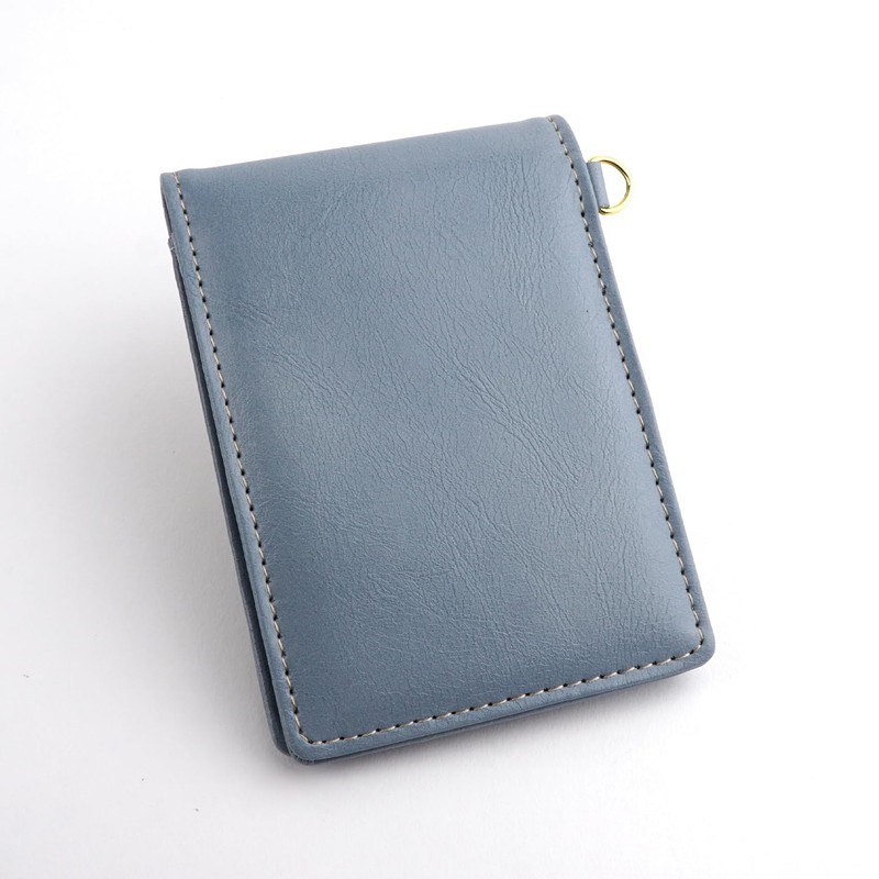 Emono Pass Case, Commuter Pass Case, 3 Sided, Bifold, blue