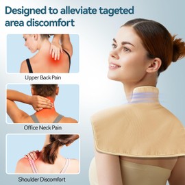 Castor Oil Pack Wrap for Shoulder, Neck & Upper Back – Reusable Adjustable Velcro Caster Oils Compress Pad – Organic Cotton & Waterproof Nylon, Ideal for Comfort, Relaxation & Massage