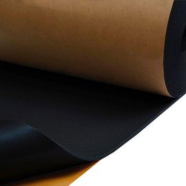 Roll Pack Rubber Liner 210 (5 mm) mil Car Sound Deadening Closed Cell NBR Foam & Heat Insulation mat - Sound Deadener Material & Heat Barrier 24 sqft