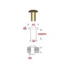 MS20470-A5-6 (5/32 X 3/8) Solid Aluminum Rivet, Universal Head, Gold