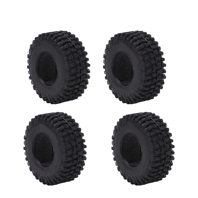 4PCS RC Wheel Tire Rubber Tyre 51mm Diameter for Axial
