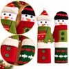Christmas Snowman Refrigerator Handle Covers for Holiday Decorating – Plush