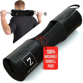 Zenooze Versatile Barbell Pad, Non-Slip Design, 100% Washable, Comfortable Barbell Squats Pad, Hip Thrust Pad for Barbell Cushion Pad - Gym Bar Pad for Hip Thrusts, Fits Standard and Olympic Bar