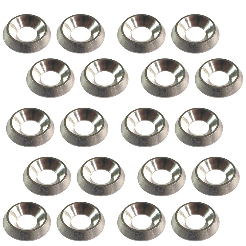 M4 Countersunk Solid Metal Finishing Cup Washer A4 Marine Grade
