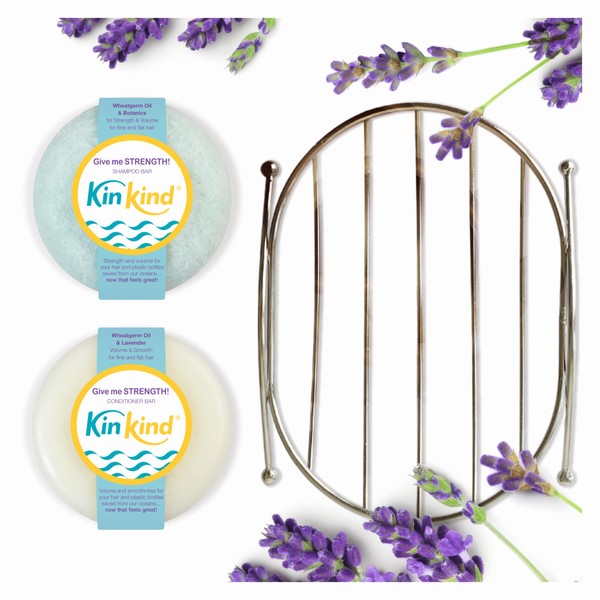 KinKind Give me strength! shampoo bar and conditioner starter kit