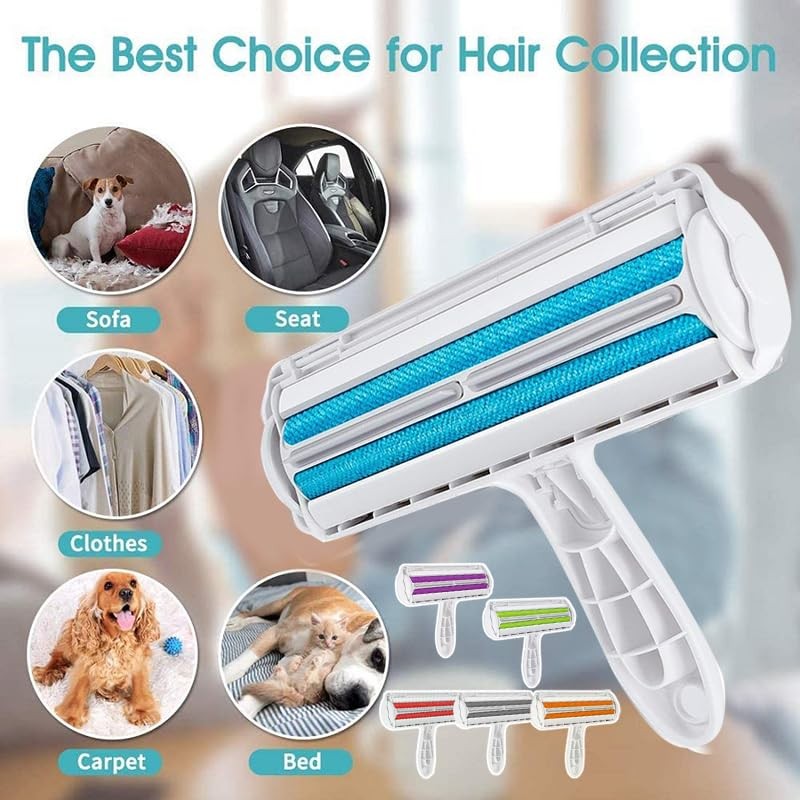 AIMALL Pet Dog Cat Hair Remover, Self-Cleaning Fur Removal Tool
