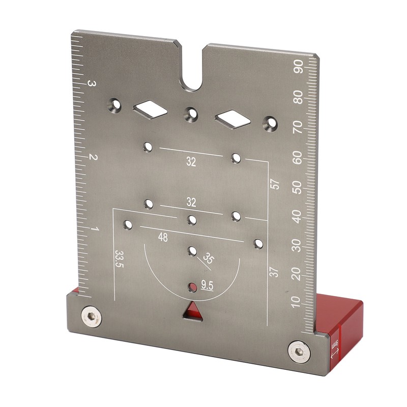 Hinge Hole Drilling Locator Aluminum Alloy Cabinet Door Hinge Mounting
