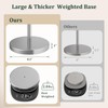 Evolvegoods Brushed Nickel Toilet Paper Holder Stand, Freestanding Toilet Paper
