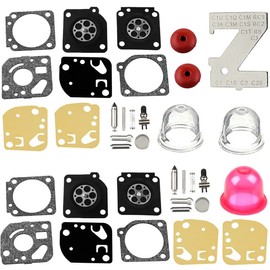 ZAMDOE RB-29 Carburetor Rebuild Repair Kit Gasket Diaphragm Primer Bulb for Zama C1U Series Carburetor, for Homelite for Ryobi String Trimmer Blower A03979 Carburetor