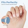 modelones Medium Coffin Nail Tips, Pre-shaped Ballerina Full Cover Fake