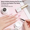 Black & White Painting Gel for Nail Art, Gel Polish