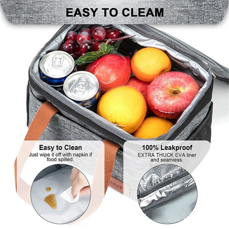 Insulated Lunch Bag Large Capacity Waterproof Portable Bento Bag with