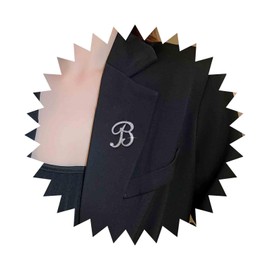 Cimenexe Vintage Crystal Brooch Silver CZ Initial Letter Brooch Pin CZ Paved Alphabet Pin Brooch Rhinestone Letter Brooch Pin Wedding Lapel Pin Banquet Badge Pins (Initial B), Metal, No gemstone