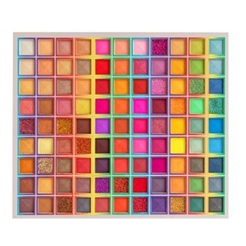 99 Colours Eyeshadow Palette, Matte Shimmer Glitter Fusion Makeup Palette, Professional Highly Pigmented Eyeshadow Waterproof Durable Colourful Mother of Pearl Eyeshadow Powder Cosmetic