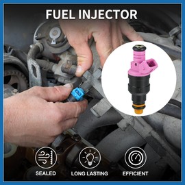 A ABSOPRO Fuel Injector for Dodge for Ram 1500 3.9L Flow Matched No.53031151 | Fuel Injection Nozzle Pink 6 Pcs Item Replacement