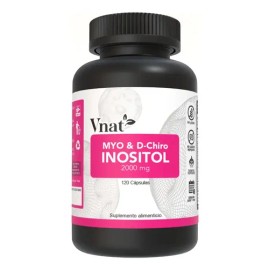 Cápsulas Myo y D-Chiro Inositol Vnat 2000mg 120uds Vegano Sin Gluten