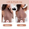 WOWENY Wireless Push Up Bras for Women Comfortable Ribbed Seamless
