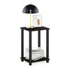 Furinno Simplistic 1-Tier End Side Night Stand/Bedside Table with Plastic
