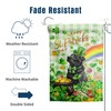 Black Lab St Patricks Day Garden Flag Labrador Dog St
