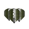 Winmau Mega Standard Logo Black & Green Dart Flights -