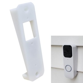 TEYOUYI Vinyl Siding Mount for Blink Doorbell, Angle Mount Wedge for Blink Video Doorbell (4" Standard Vinyl, Hardi Board, Aluminum, Cedar White