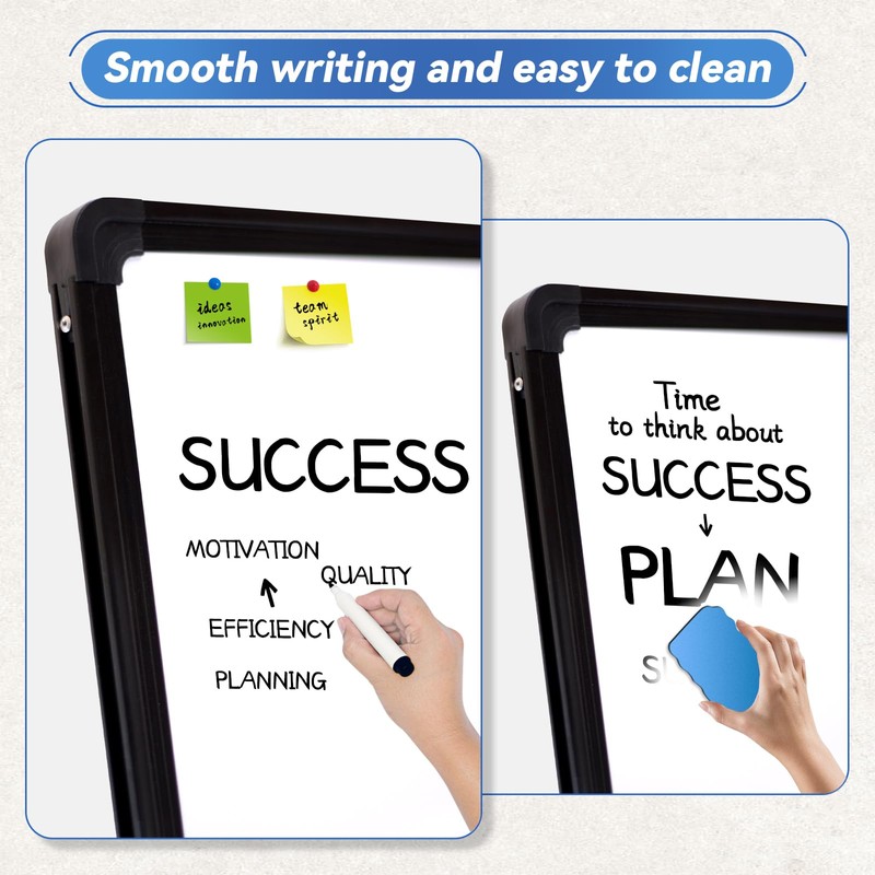 Betorcy Magnetic Dry Erase Board with Stand, 40"x24" Double Sided