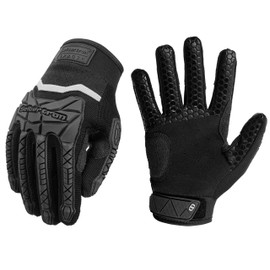Seibertron S.P.B.G 2.0 Baseball/Softball Batting Super Grip and Protective Gloves Youth Black L