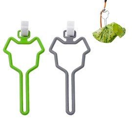 Dog Poop Bag Holder - Hands Free Waste Bag Carrier Poop Bag Holder for Leash, Adjustable Garbage Bag Transporter Poop Bag Dispenser Towing Rope Accessories, Dog Bag Holder Fit Any Leash (Gray+Green)