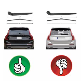 2MPLASTIC Rear Wiper Blade For Volvo XC90 2016-2018 All-Season Exact Fit 13in OE Quality