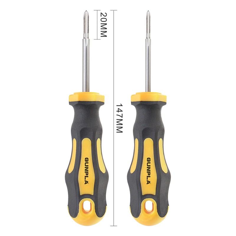 Gunpla 2pcs Re-Threading Driver Tools M3.5x0.6 and M4.0x0.7 Heavy Duty