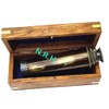 Beatiful Vintage Handcrafte Nautical Telescope Brass/Wood Spyglass Telescope With Rosewood