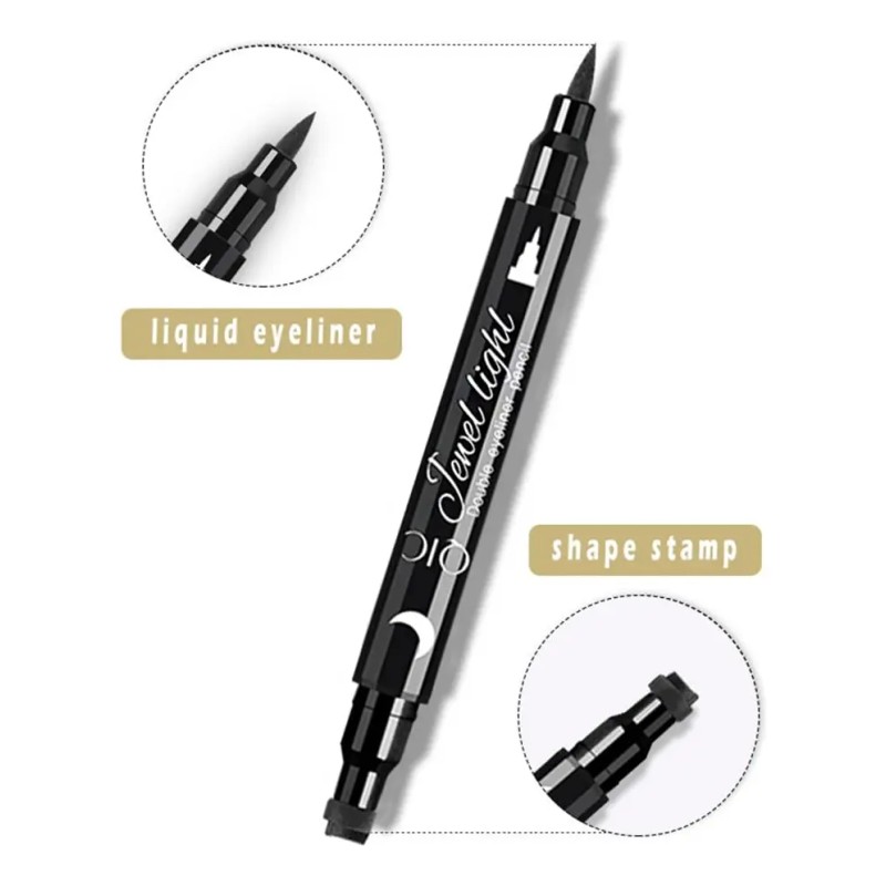 2pcs Dual Tattoo Liquid Delineador De Ojos De Larga Duración
