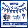 Yontree 16th Birthday Decorations for Boys - Navy Blue &