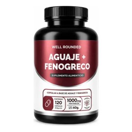 Aguaje + Fenogreco, Apoyo Para Vitalidad Femenina, Vitaminas Mujer | Hombre, 120 Cápsulas 1,000mg Porción Well Rounded Sabor Sin sabor