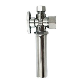 Plumb Pak Shut-Off Quarter Turn Angle Valve with Water Hammer Arrestor, Chrome