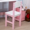 Qaba Toddler Desk and Chair Set, Kids Writing Desk Study